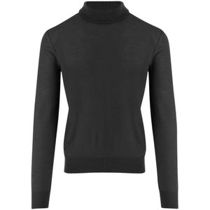 Saint Laurent, Heren, Truien, Zwart, Maat: L Wol,