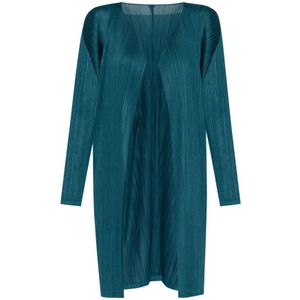 Issey Miyake, Dames, Blouses & Shirts, Groen, Maat: 2XL Poliester,