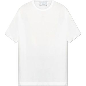 Yohji Yamamoto, Heren, Tops, Wit, Maat: M Katoen,