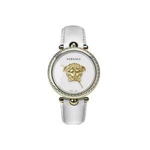 Versace Palazzo Empire Wit Leren Horloge , White , Dames , Maat: ONE Size