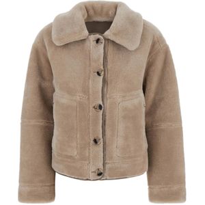 Urbancode, Dames, Jassen, Grijs, Maat: M Suède,