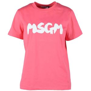 Msgm, Dames, Tops, Roze, Maat: S Katoen,