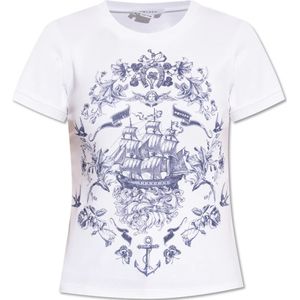 Alexander McQueen, Dames, Tops, Wit, Maat: 2XS Katoen,