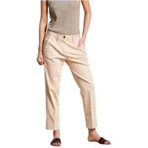 Mason's, Dames, Broeken, Beige, Maat: XS Satijn,