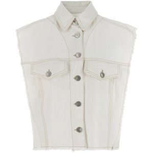 Isabel Marant, Dames, Jassen, Wit, Maat: M Katoen,