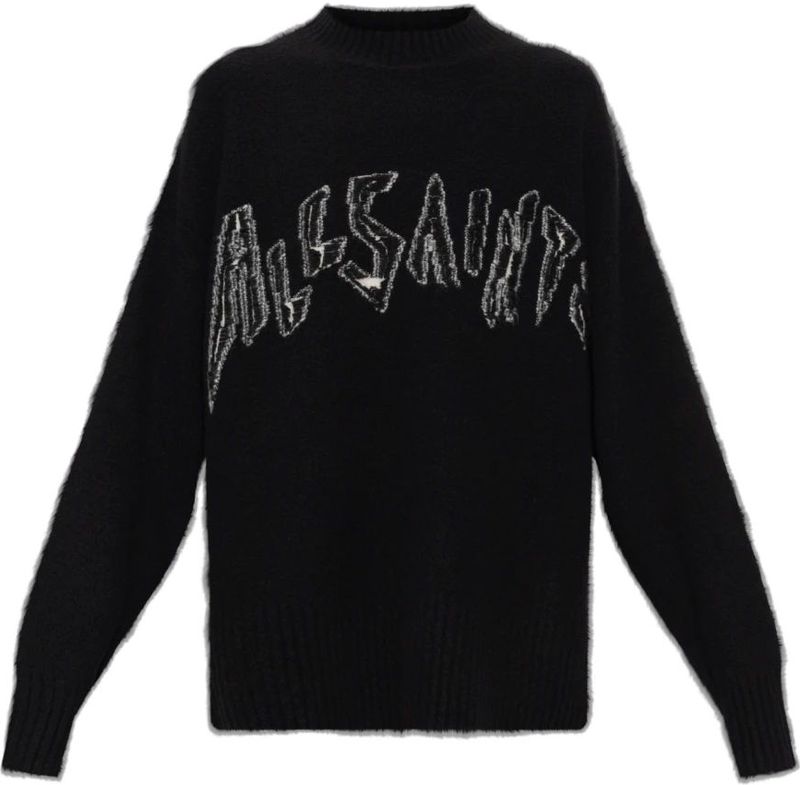 AllSaints, Dames, Truien, Zwart, Maat: XS Wol,