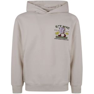 Emporio Armani, Heren, Sweatshirts & Hoodies, Beige, Maat: S