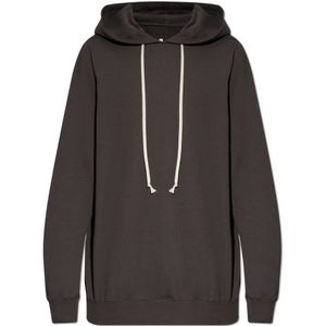 Rick Owens, Heren, Sweatshirts & Hoodies, Bruin, Maat: S Katoen,