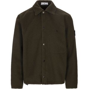 Stone Island, Heren, Jassen, Bruin, Maat: S Wol,