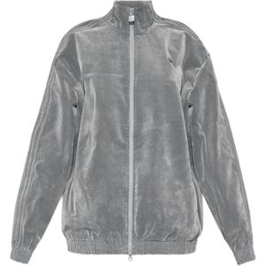 Adidas Originals, Dames, Sweatshirts & Hoodies, Grijs, Maat: XS Velours,