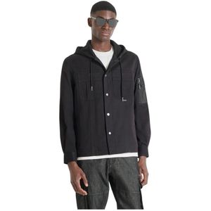 Antony Morato, Heren, Sweatshirts & Hoodies, Zwart, Maat: L