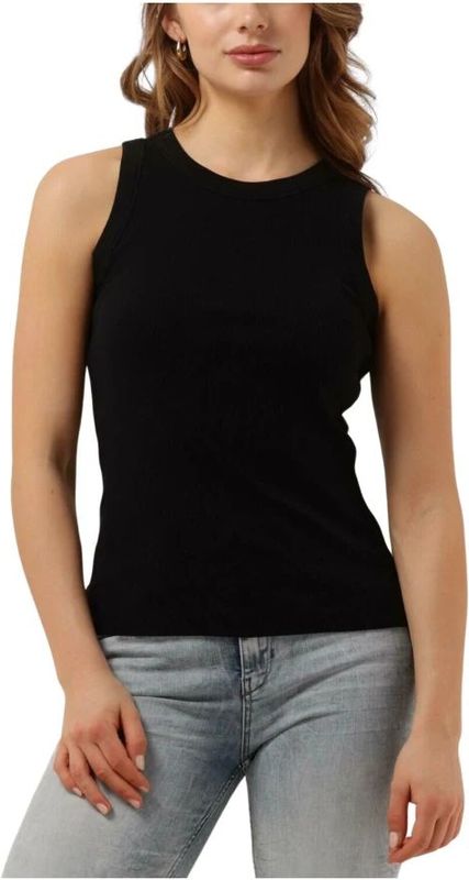 Drykorn - Olina - Mouwloze Top - Zwart - 100% Katoen