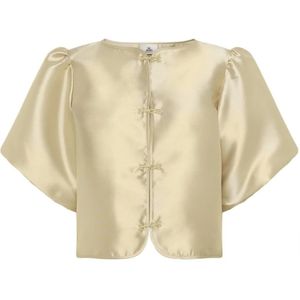 Karen by Simonsen, Dames, Blouses & Shirts, Beige, Maat: M
