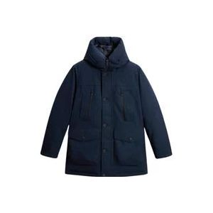 Woolrich Arctic Parka Melton Blue , Blue , Heren , Maat: M