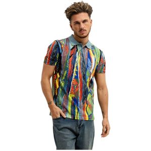 Carlo Colucci, Heren, Tops, Veelkleurig, Maat: S Katoen,