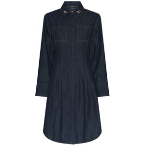 Bruuns Bazaar, Dames, Jurken, Blauw, Maat: S Denim,