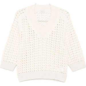 Peserico, Dames, Truien, Wit, Maat: M