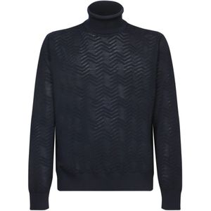 Missoni, Heren, Truien, Blauw, Maat: M