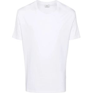 Etro, Heren, Tops, Wit, Maat: M Katoen,