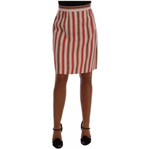 Dolce & Gabbana, Dames, Rokken, Veelkleurig, Maat: XS Katoen,