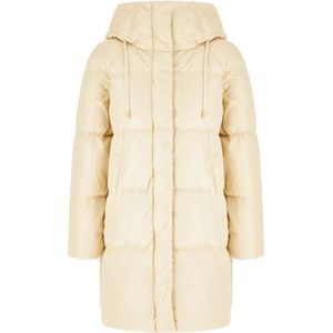 Weekend Max Mara, Dames, Mantels, Beige, Maat: 3XS Nylon,