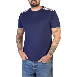 Moschino, Heren, Tops, Blauw, Maat: XS Katoen,