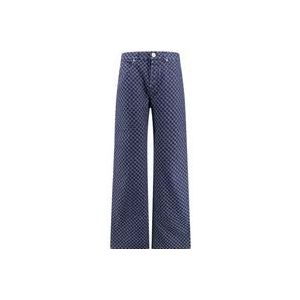 Balmain Blauwe Jeans met knoopsluiting , Blue , Heren , Maat: W33