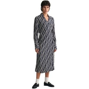 Gant, Dames, Jurken, Veelkleurig, Maat: M Viscose,