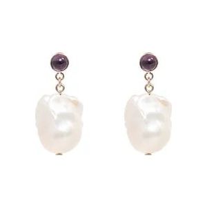 Chloé Darcey pearl earrings , White , Dames , Maat: ONE Size