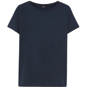 Max Mara, Dames, Tops, Blauw, Maat: XS Katoen,