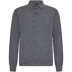 Roberto Collina, Heren, Truien, Grijs, Maat: XL Wol,