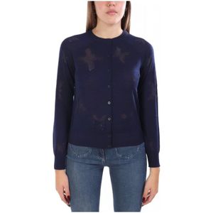 Richmond, Dames, Truien, Blauw, Maat: S Zijde,