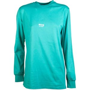 Msgm, Dames, Sweatshirts & Hoodies, Blauw, Maat: M Katoen,