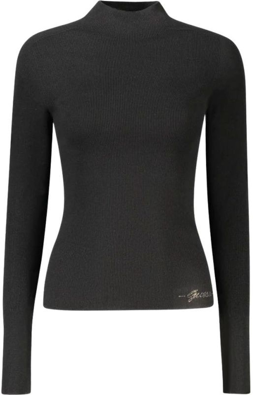 Guess - Zwarte Wollen Dames Trui - Truien & Vesten - Met Strass Applicaties