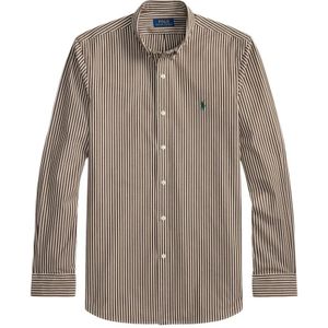 Polo Ralph Lauren - Overhemd - Bruin Groen Wit - Gestreept - Lange Mouw