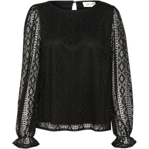 Cream, Dames, Blouses & Shirts, Zwart, Maat: XS