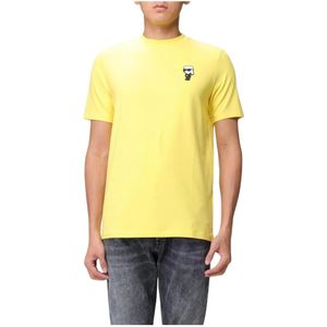 Karl Lagerfeld, Heren, Tops, Geel, Maat: S Katoen,