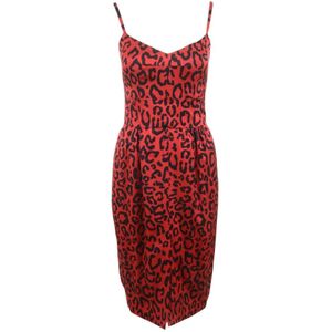 Dolce & Gabbana, Dames, Jurken, Rood, Maat: M