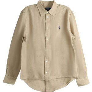 Ralph Lauren, Dames, Blouses & Shirts, Beige, Maat: XS Linnen,