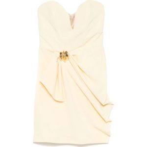 Elisabetta Franchi, Dames, Jurken, Beige, Maat: S