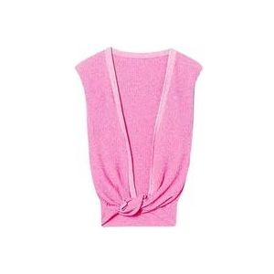 Jacquemus Gedraaide Top , Pink , Dames , Maat: M