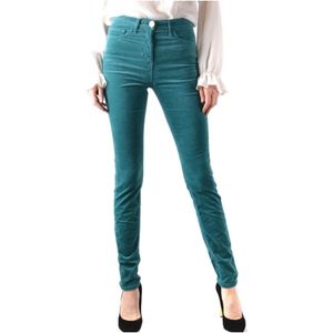 Elisabetta Franchi, Dames, Jeans, Groen, Maat: W27 Denim,