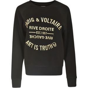 Zadig & Voltaire, Dames, Sweatshirts & Hoodies, Zwart, Maat: L