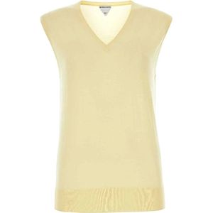 Bottega Veneta, Dames, Truien, Geel, Maat: XS Kasjmier,