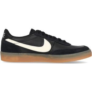 Nike Leren Lage Schoen Zwart/Wit/Geel , Black , Heren , Maat: 41 EU