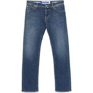 Jacob Cohën, Heren, Jeans, Blauw, Maat: W40
