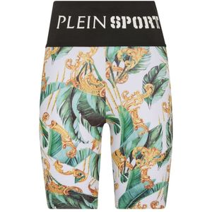 Plein Sport, Dames, Korte broeken, Veelkleurig, Maat: XS Poliester,