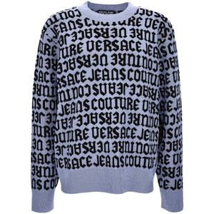 Versace Jeans Couture, Heren, Truien, Blauw, Maat: M