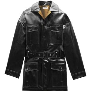 Saint Laurent, Dames, Jassen, Zwart, Maat: M