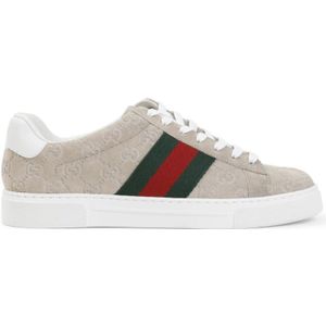 Gucci Neutrale Sneakers voor Mannen Aw24 , Beige , Heren , Maat: 43 EU